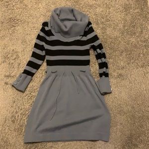Gray & Black Girls sweater dress
